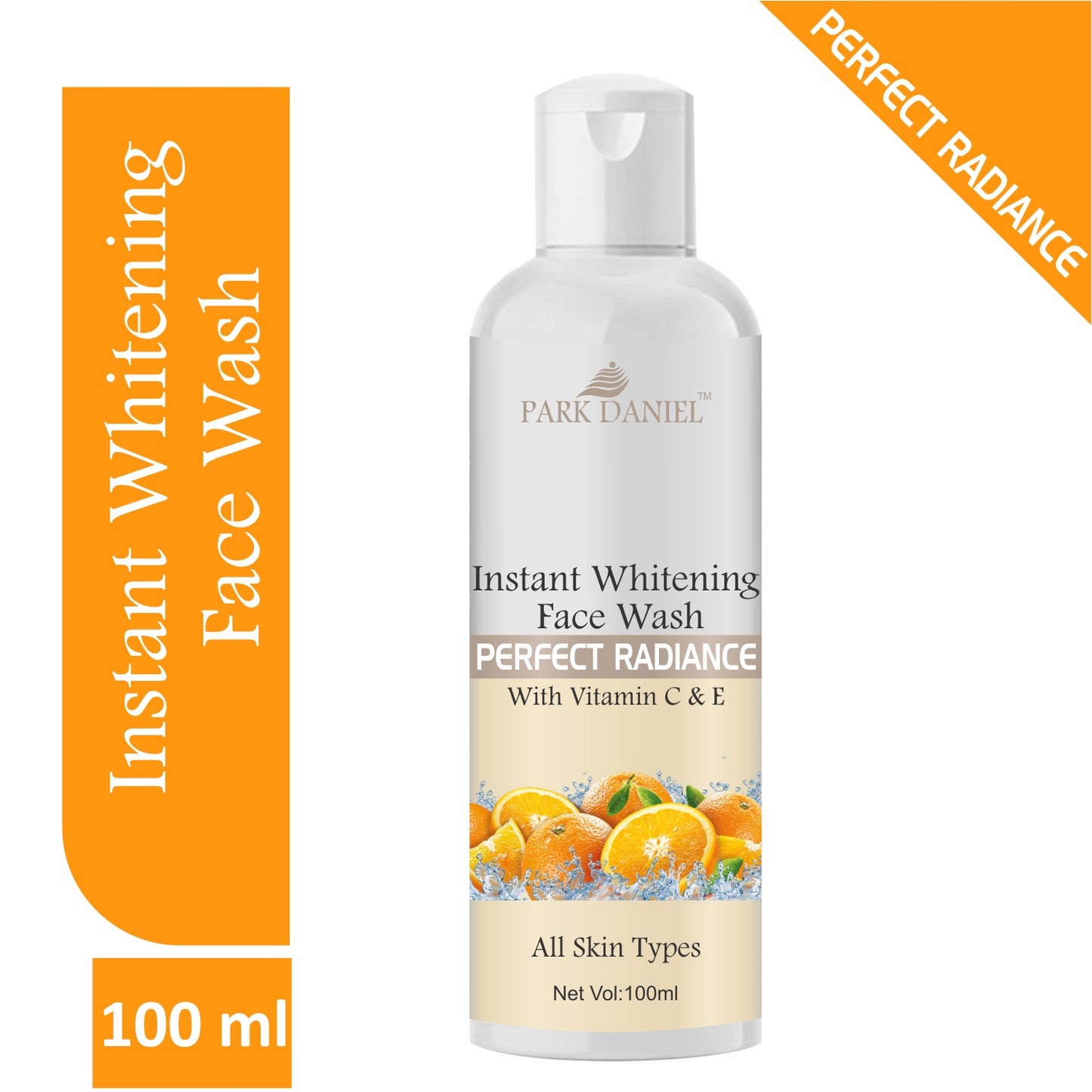 Park Daniel Instant Whitening Face Wash for Instant Face Whitening & Brightening Combo Pack of 2 Bottles of 100 ML (200 ML),
