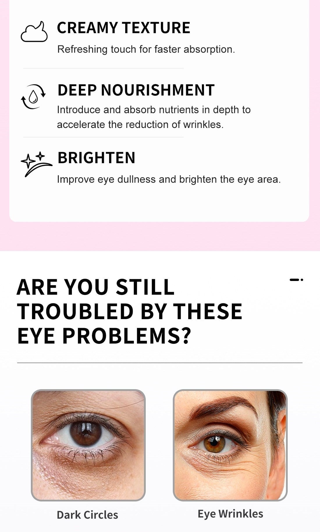 KURAIY Under Eye Cream Enriched with Natural CREAM to Remove Dark Circles?100gm(pack of 2)