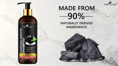 Park Daniel Natural Charcoal Keratin Shampoo - Daily Care Shampoo (200 ml)