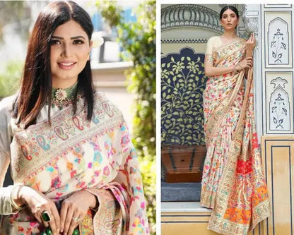Women Soft Silk Sarees Banarasi sari Kanjivaram Pattu Pure Kanchipuram jacquard Paithani for Wedding