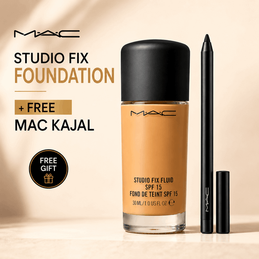MAC Studio Fix Fluid Foundation SPF 15 – Get MAC Kajal FREE