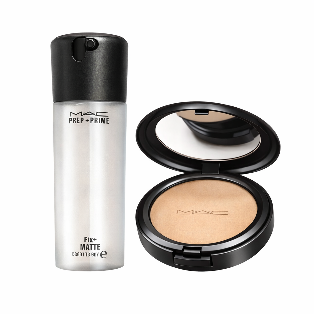 Combo - MAC Prep + Prime Fix+ Matte (100ml) & MAC Studio Fix Powder Plus Foundation (15 gm)