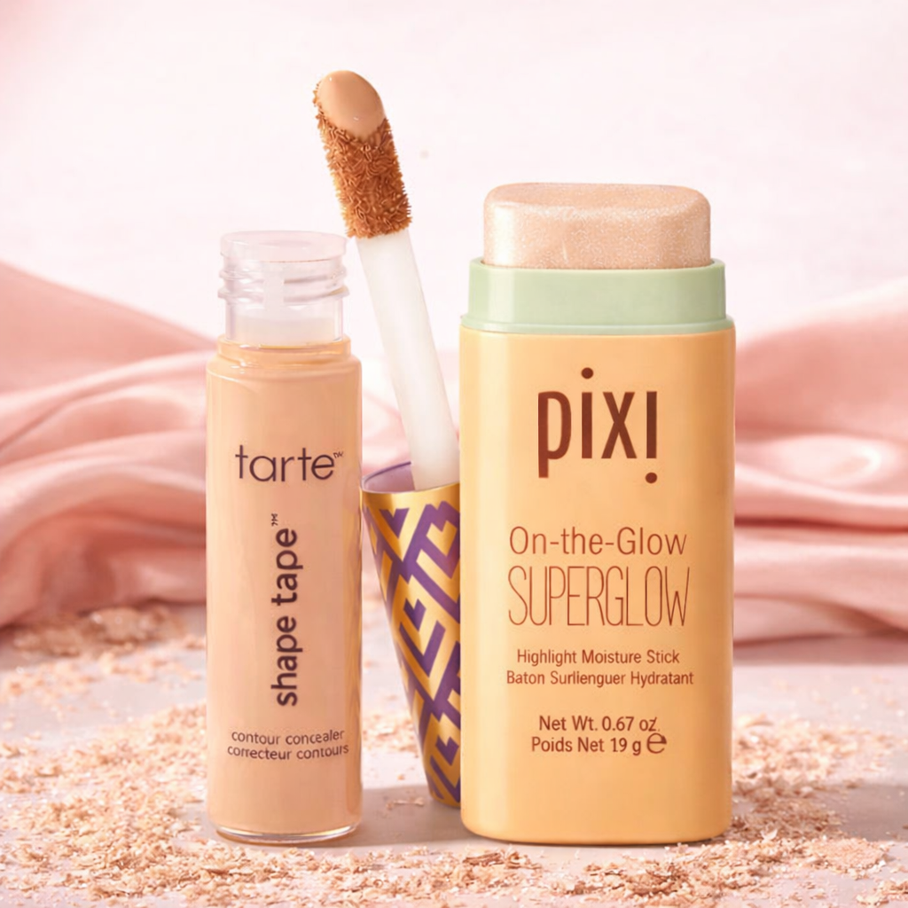 Tarte Shape Tape Concealer + Pixi Highlighter Combo (Worth ₹5,699 @ ₹1,599)