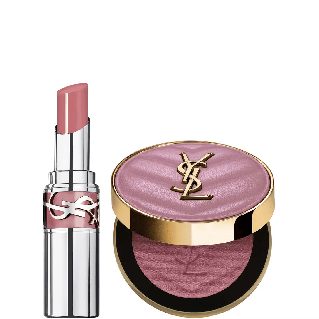 Yves Saint Laurent Make Me Blush Powder 44 & Loveshine lipstick 44 Gift Set