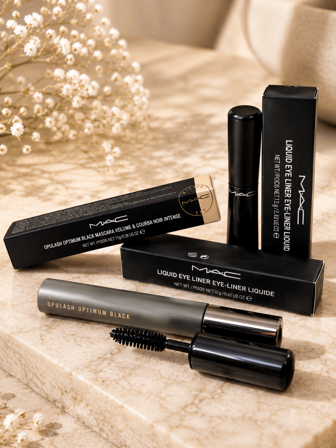 MAC Liquid Eyeliner + In Extreme Dimension 3D Black Lash Mascara Combo | Long Lasting Eye Makeup Duo