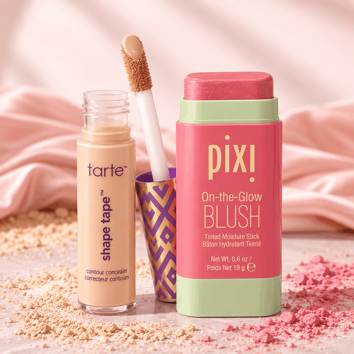 Tarte Shape Tape Concealer + Pixi Blush Combo (Worth ₹5,699 @ ₹1,599)