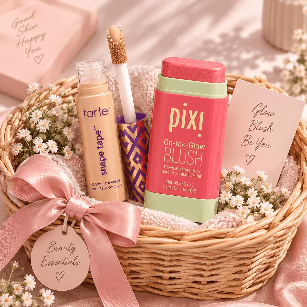Tarte Shape Tape Concealer + Pixi Blush Combo (Worth ₹5,699 @ ₹1,599)